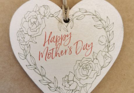'Happy Mother's Day' Wooden Tag 6.5cm 'Happy Mother's Day' Wooden Tag 6.5cm Image