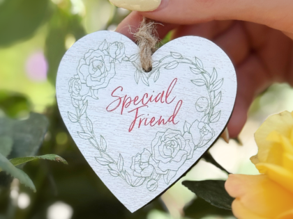 'Special Friend' Wooden Tag 6.5cm 'Special Friend' Wooden Tag 6.5cm Image