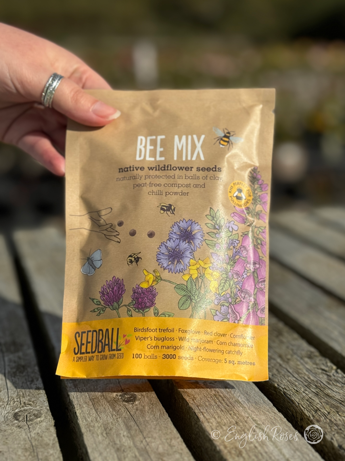 Bee Mix – Wildflower Seedball Bag 1 - native wildflower seed balls
