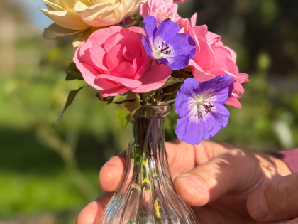 Recycled Glass Bud Vase Recycled Glass Bud Vase Image