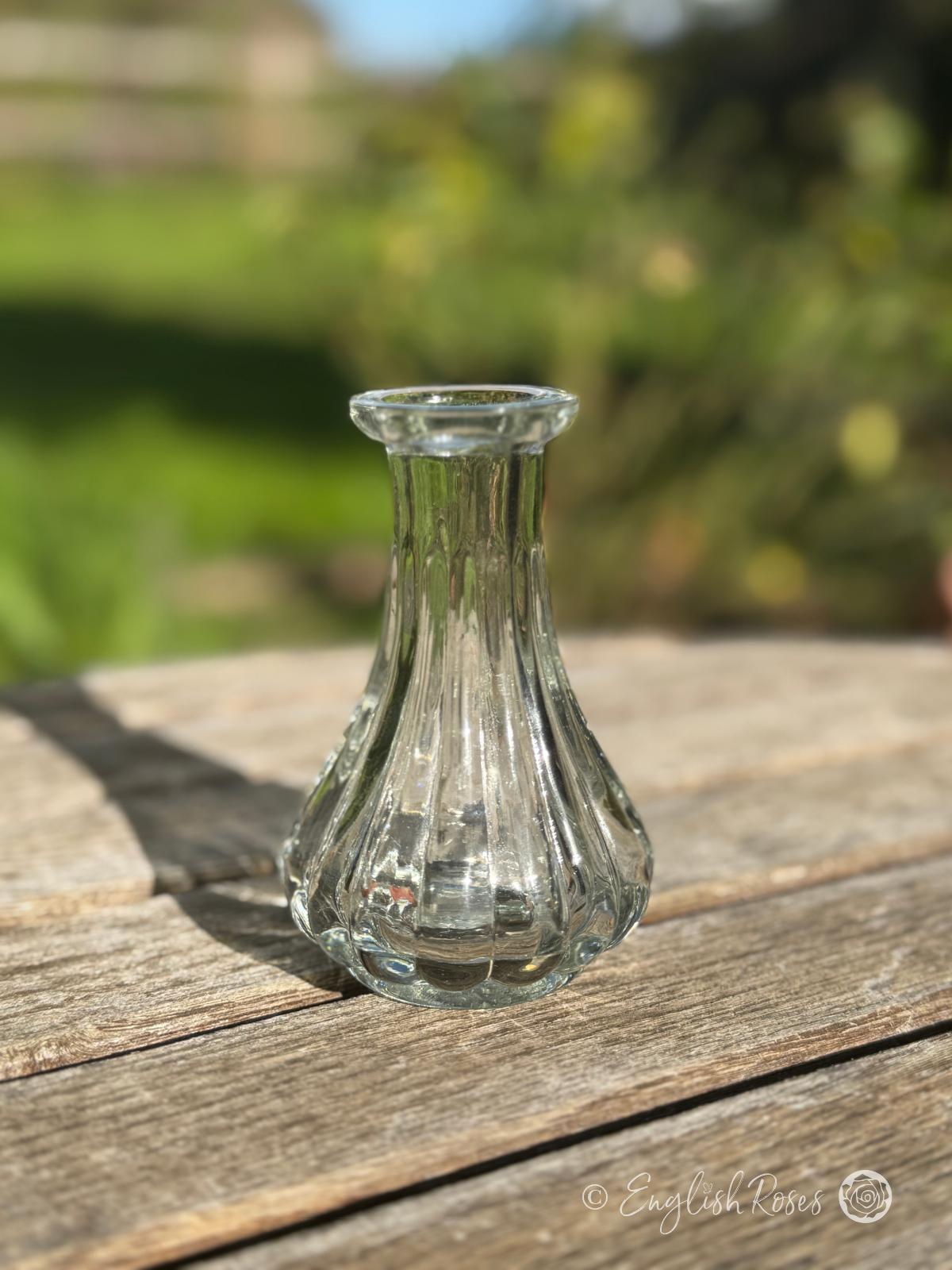 Recycled Glass Small Bud Vase - decorative eco-friendly glass bud vase