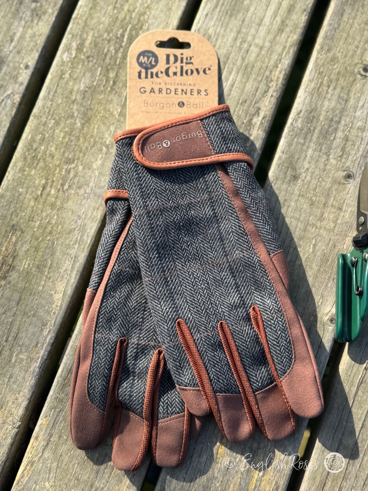 Burgon and Ball Gardening Gloves Dig the Glove Mens Tweed 2
