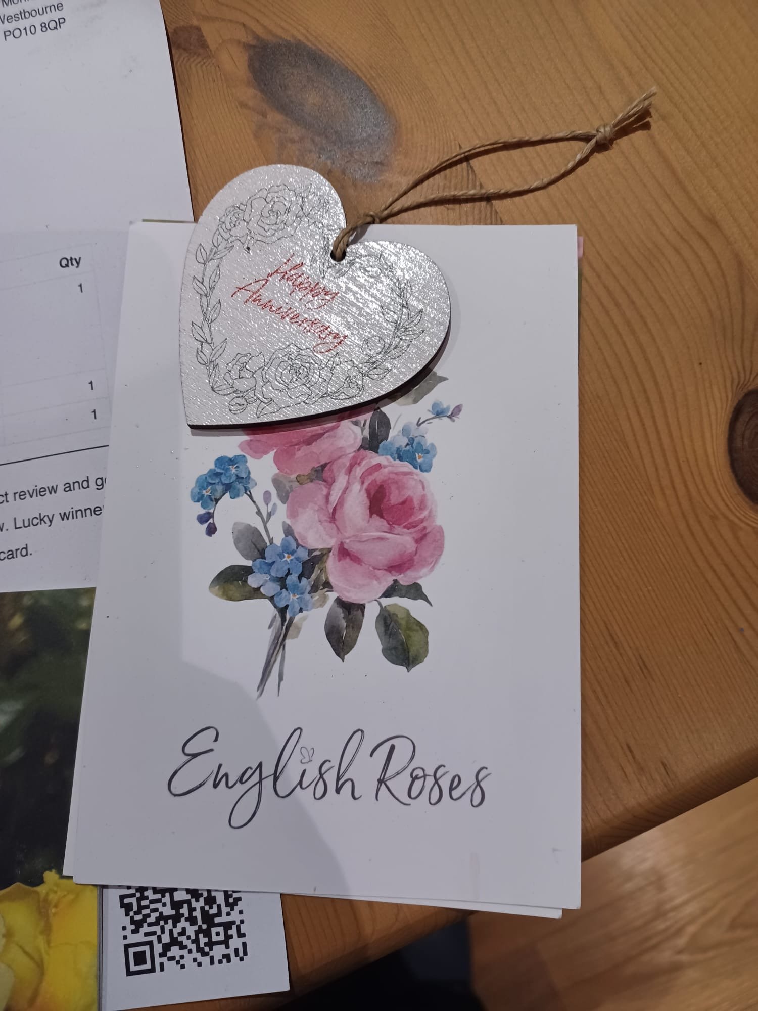 Happy Silver Wedding Rose